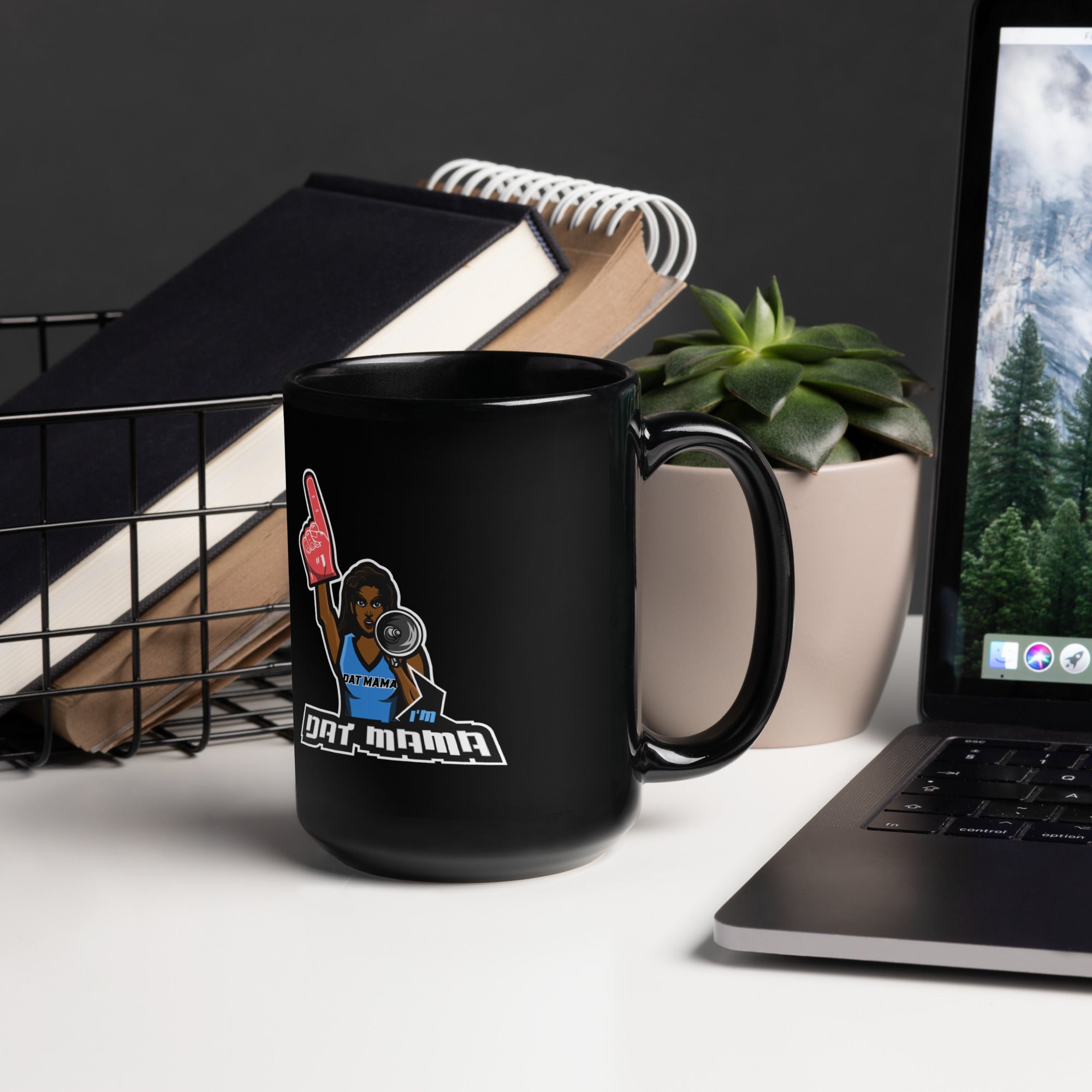 Signature Black Glossy Mug