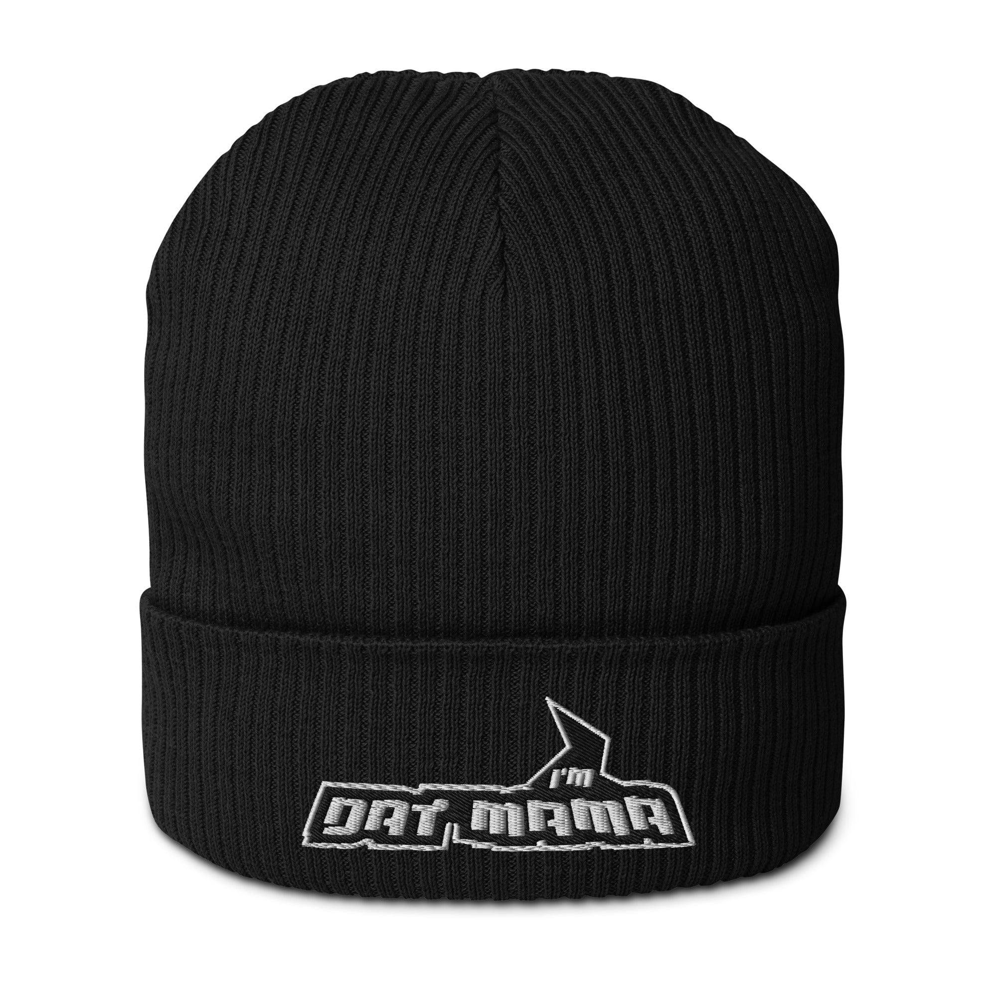MARK MY WORD! Embroidered Organic Ribbed Beanie