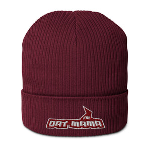 MARK MY WORD! Embroidered Organic Ribbed Beanie