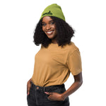 Load image into Gallery viewer, MARK MY WORD! Embroidered Organic Ribbed Beanie
