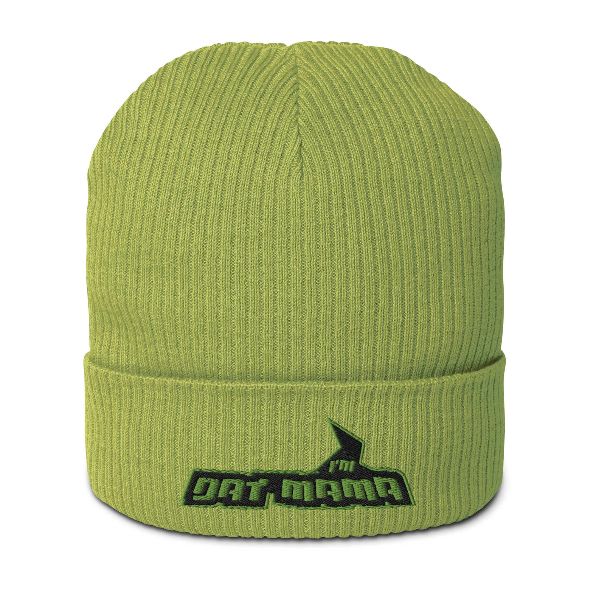MARK MY WORD! Embroidered Organic Ribbed Beanie