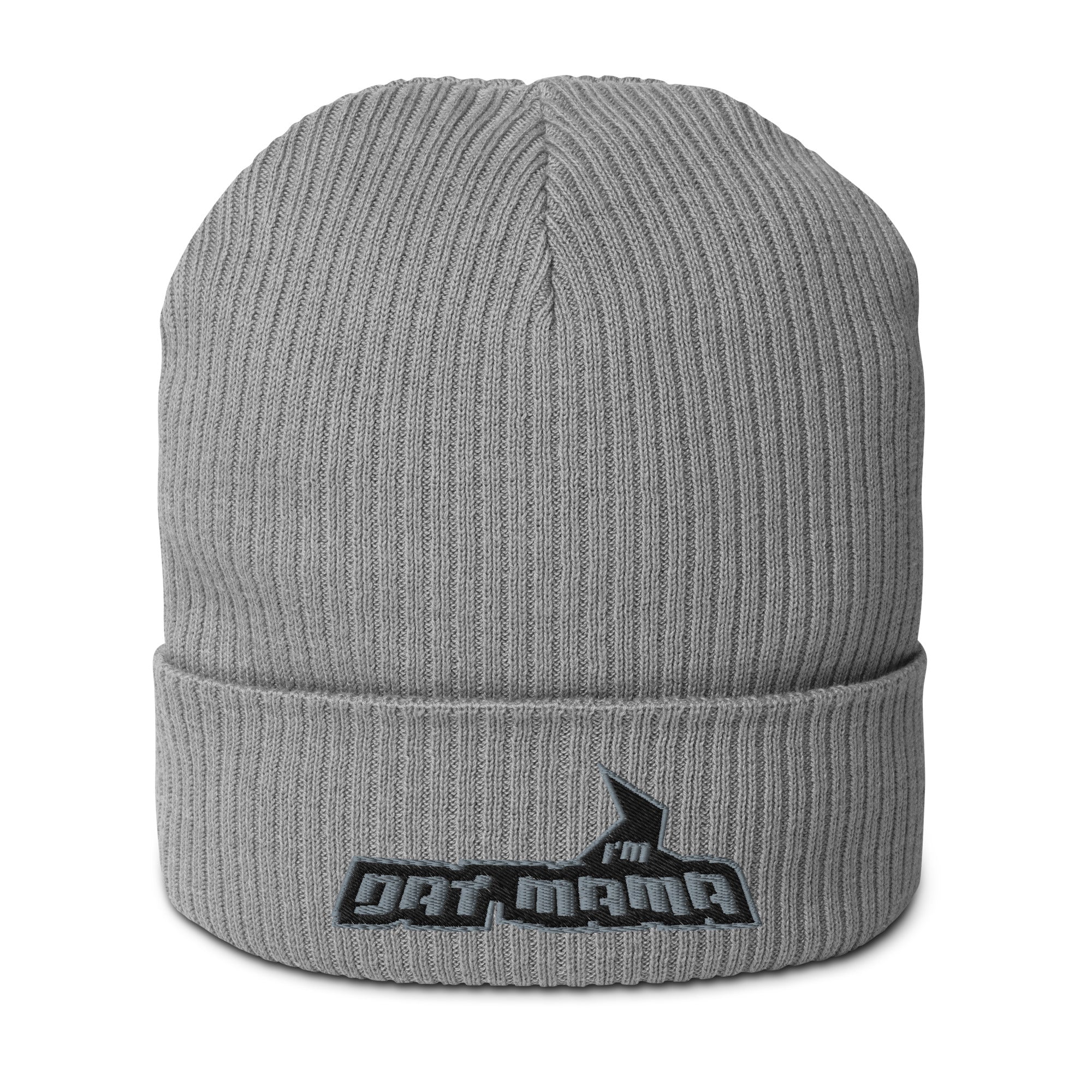 MARK MY WORD! Embroidered Organic Ribbed Beanie