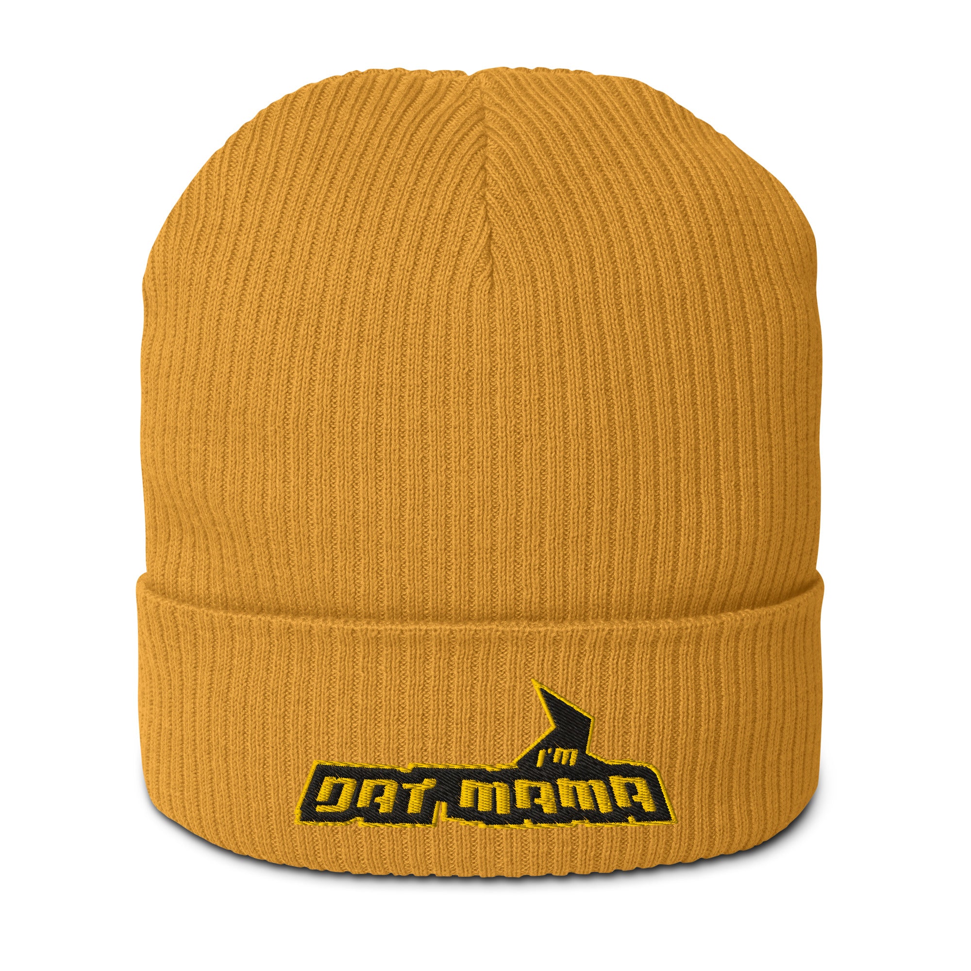 MARK MY WORD! Embroidered Organic Ribbed Beanie