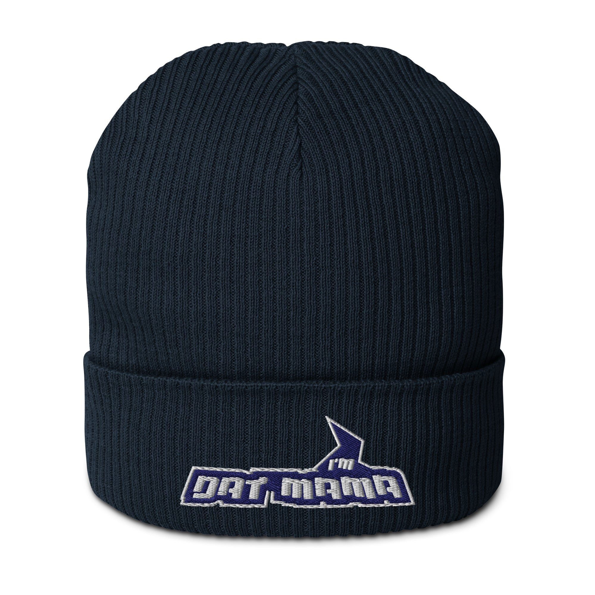 MARK MY WORD! Embroidered Organic Ribbed Beanie