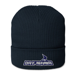 MARK MY WORD! Embroidered Organic Ribbed Beanie